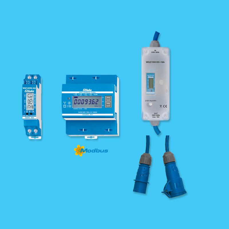 Three-phase energy meters and one-phase energy meters