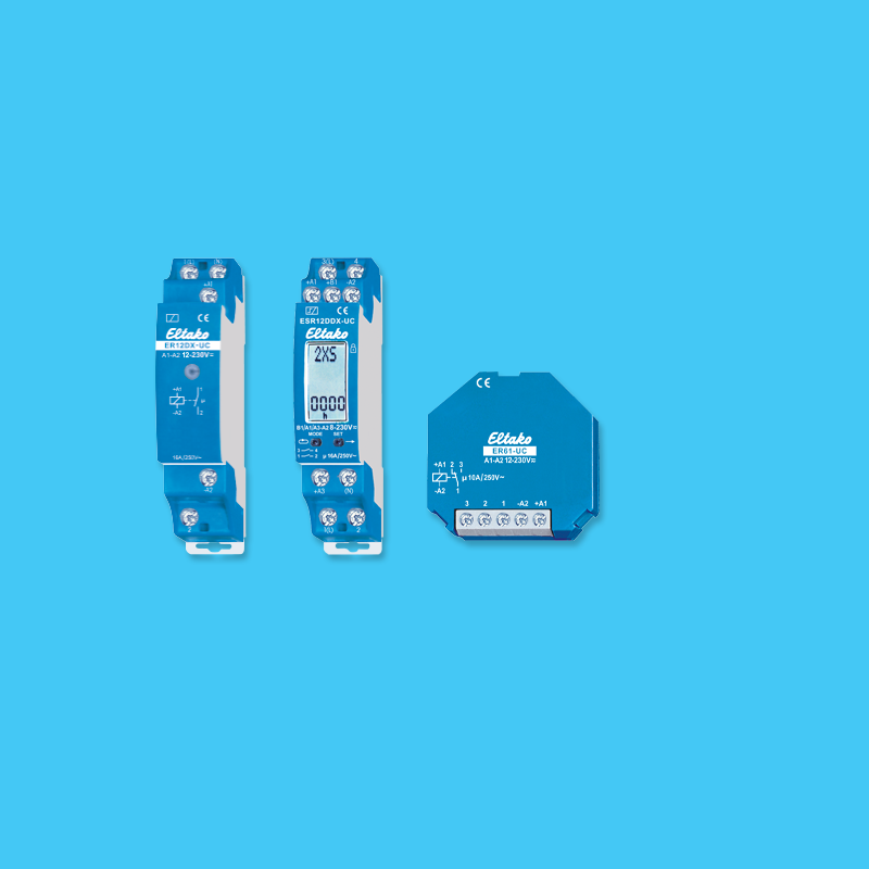 Electronic switching relays, control relays and coupling relays